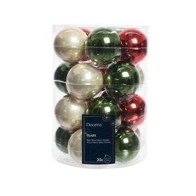 Mixed Baubles - Tub of 20 - 60mm